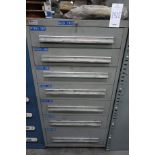 7 drawer Lyon roller bearing tool cabinet with contents;
