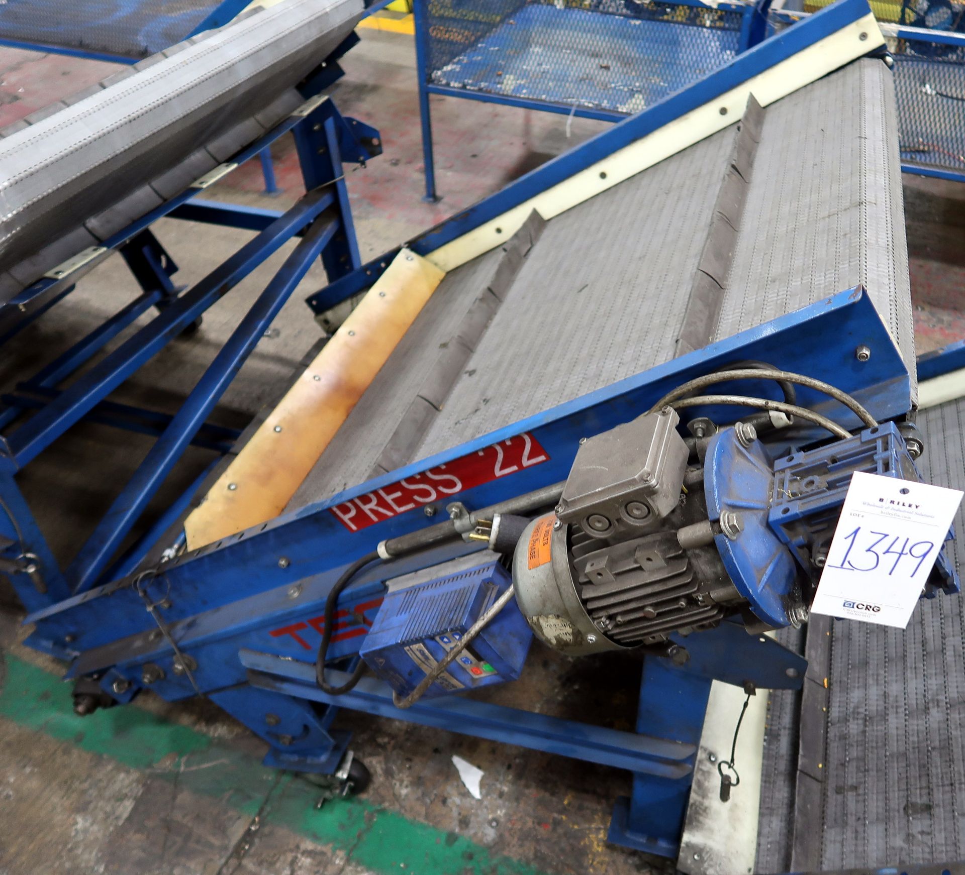 TEC slatted inclined belt conveyor