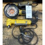 (3) Dewalt electric right angle grinders