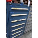 7 drawer Vidmar roller bearing tool cabinet with contents;