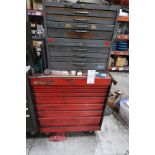 Hout/Flightline rolling tool chest and contents;