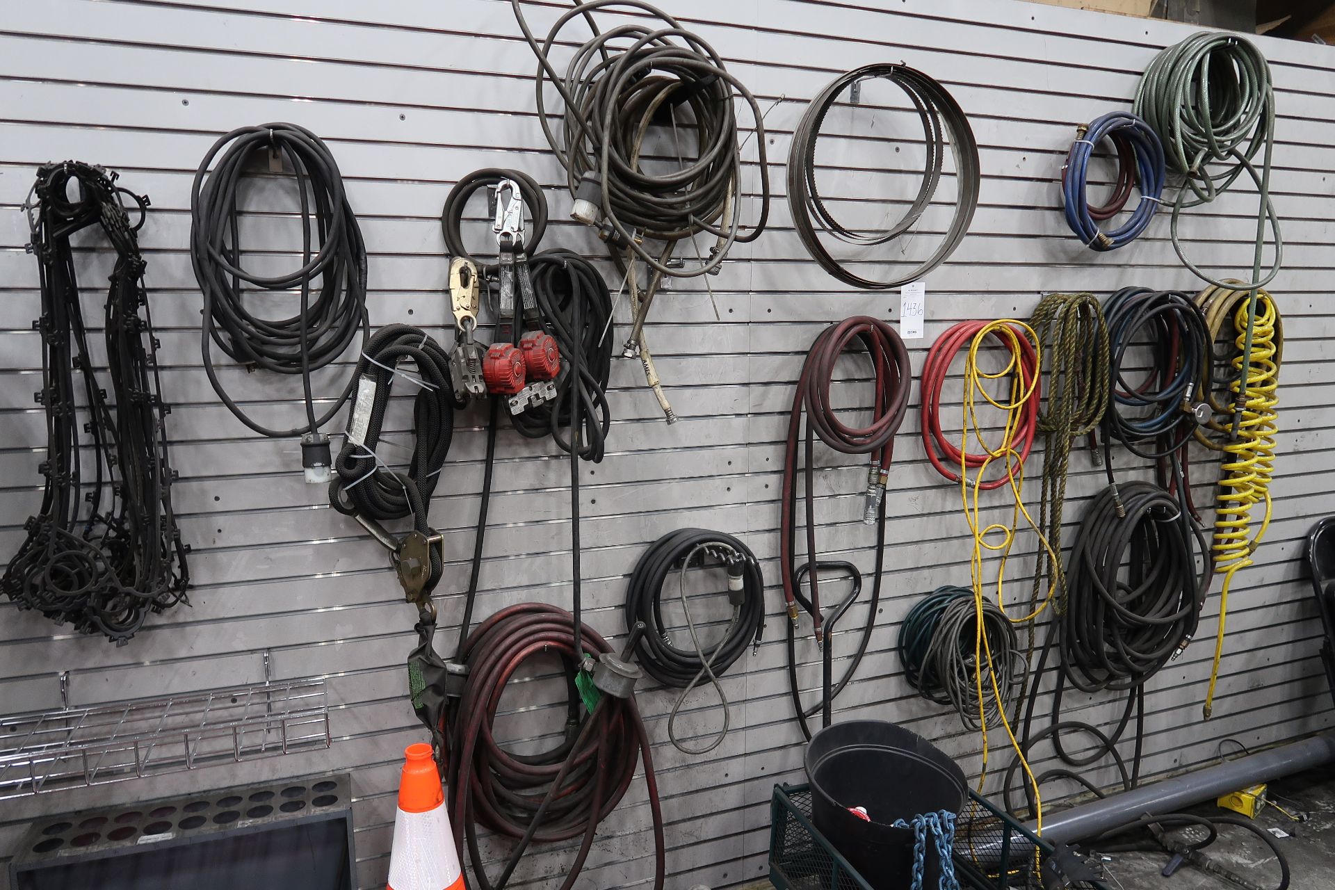 Come alongs, chain, belts and hoses, cones