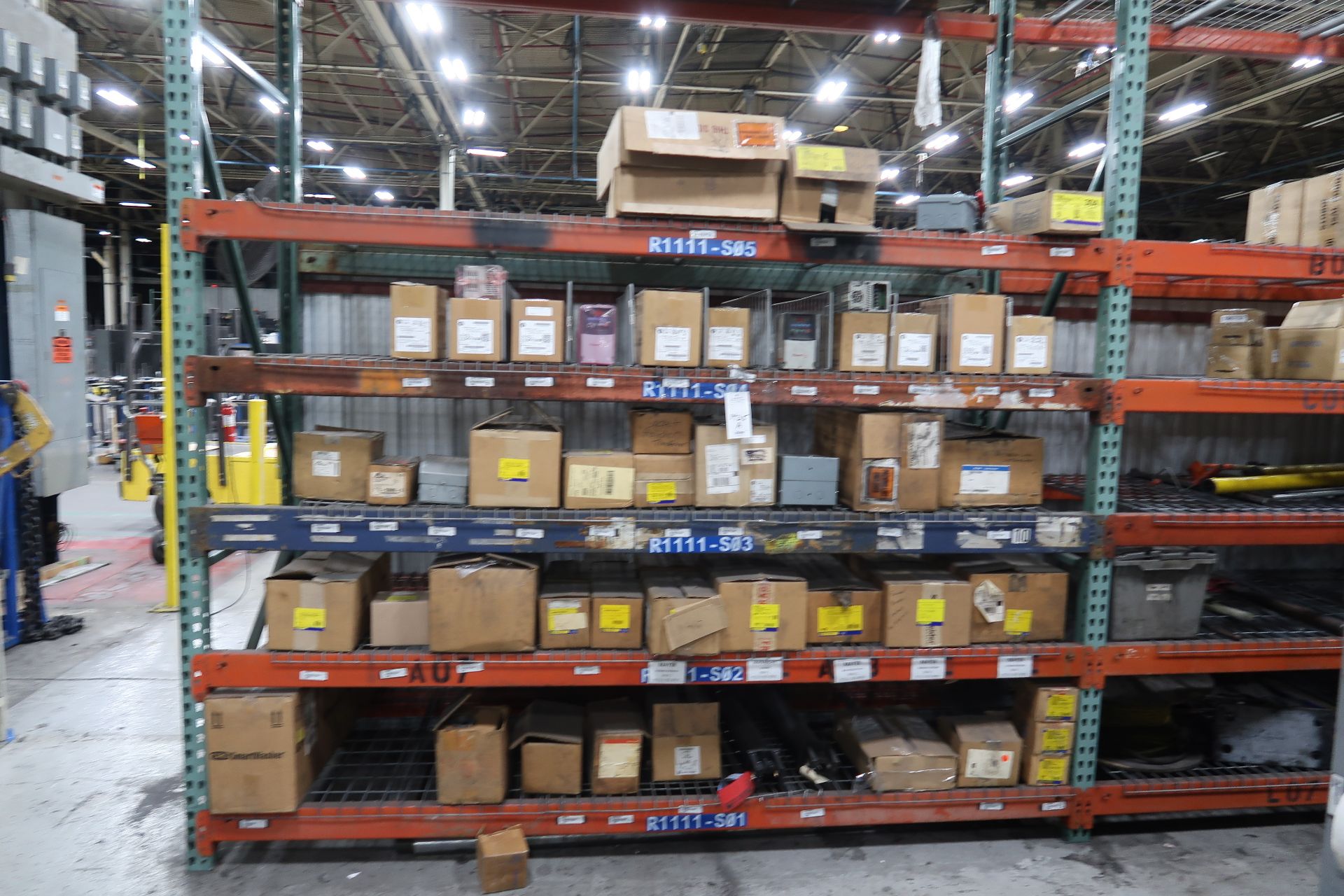 Contents of pallet racking with lot of assorted spare parts - Image 2 of 11