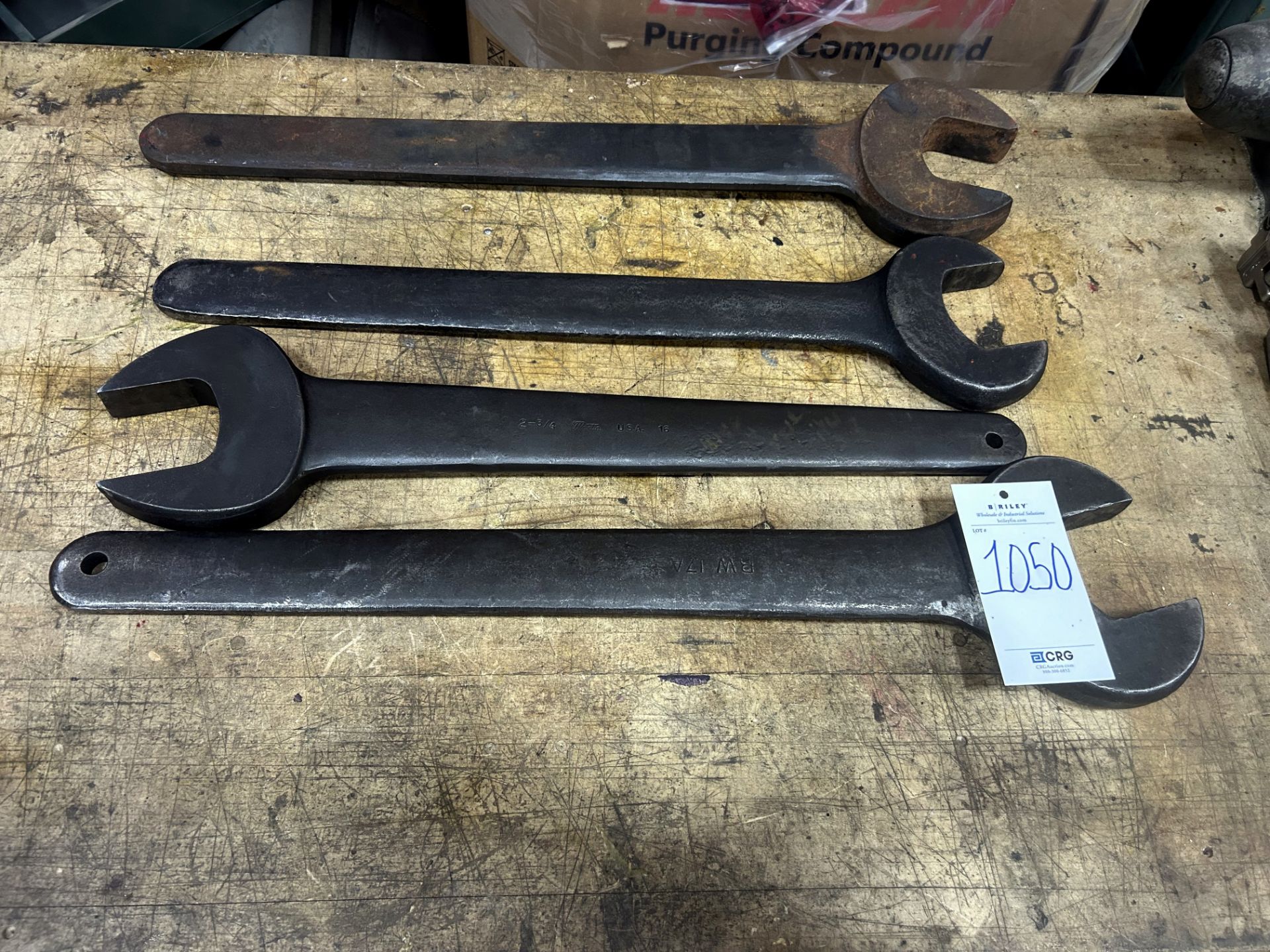 (4) large wrenches;