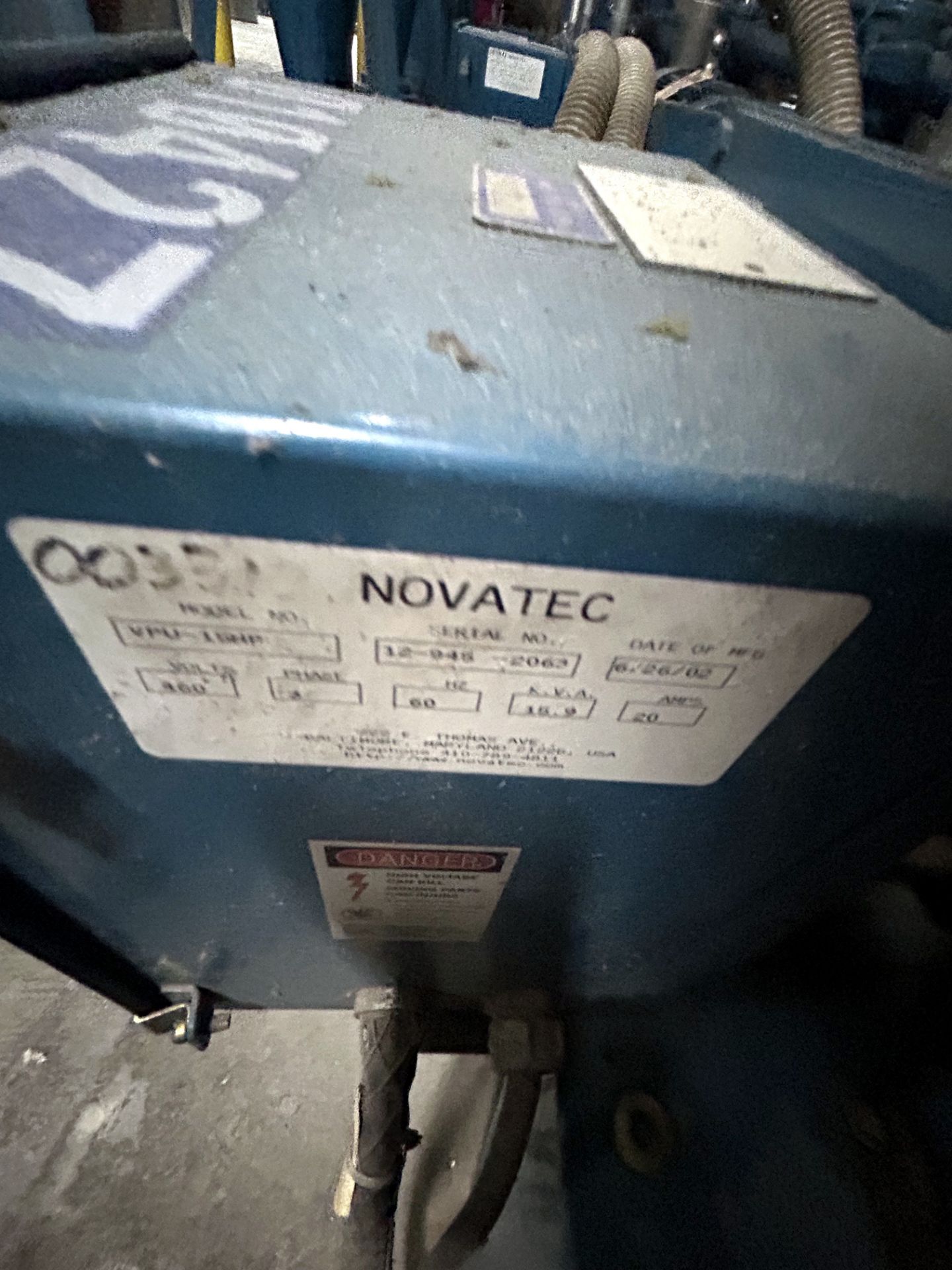 Novatec model VPU-15hp vacuum pump - Image 4 of 4