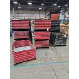 Corrugated metal tote bins