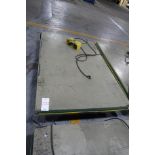 2000 lb. lift table with foot pedal; 48" x 72"