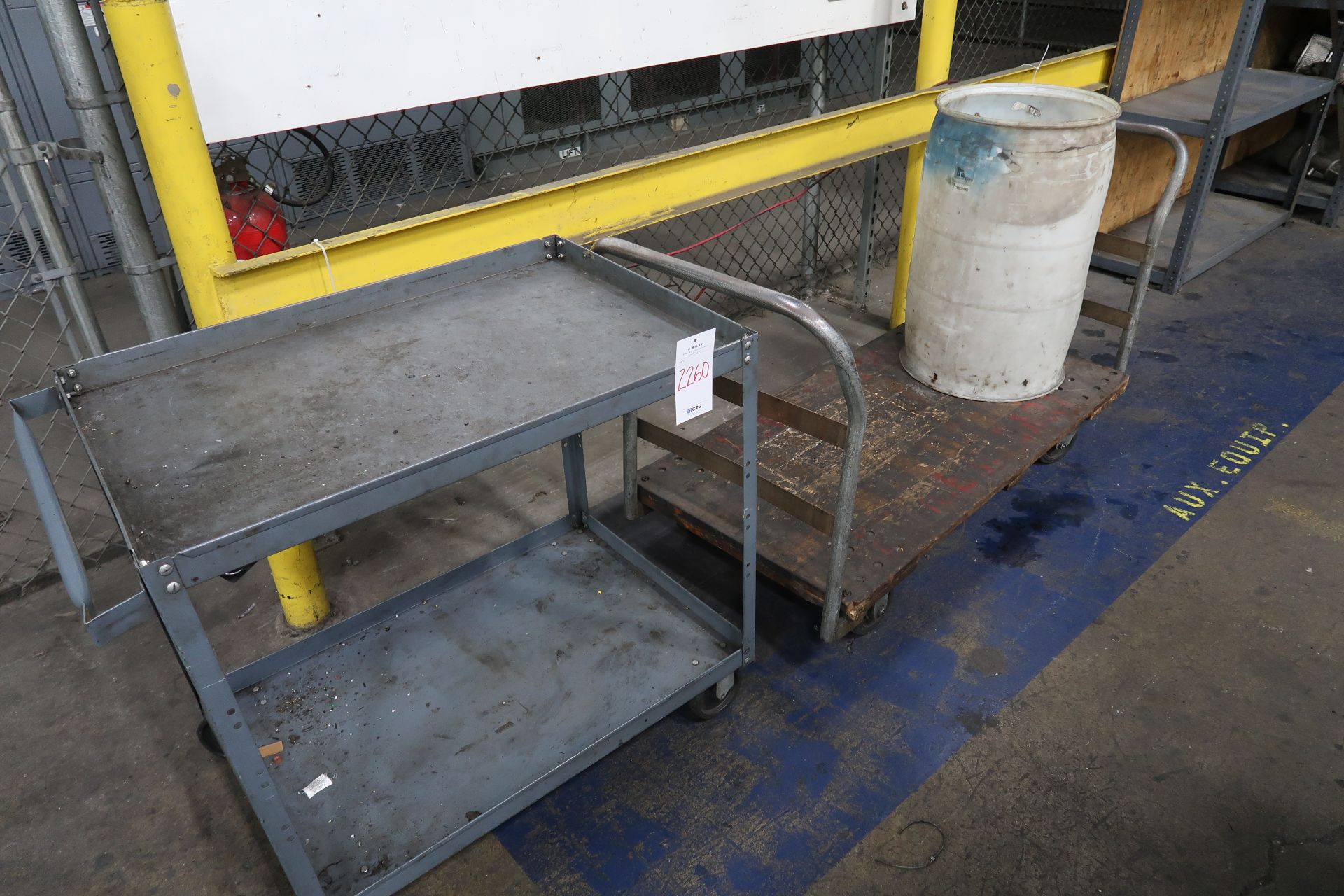 (2) 4 wheel rolling carts