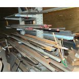 Cantilever rack with scrap metal inventory