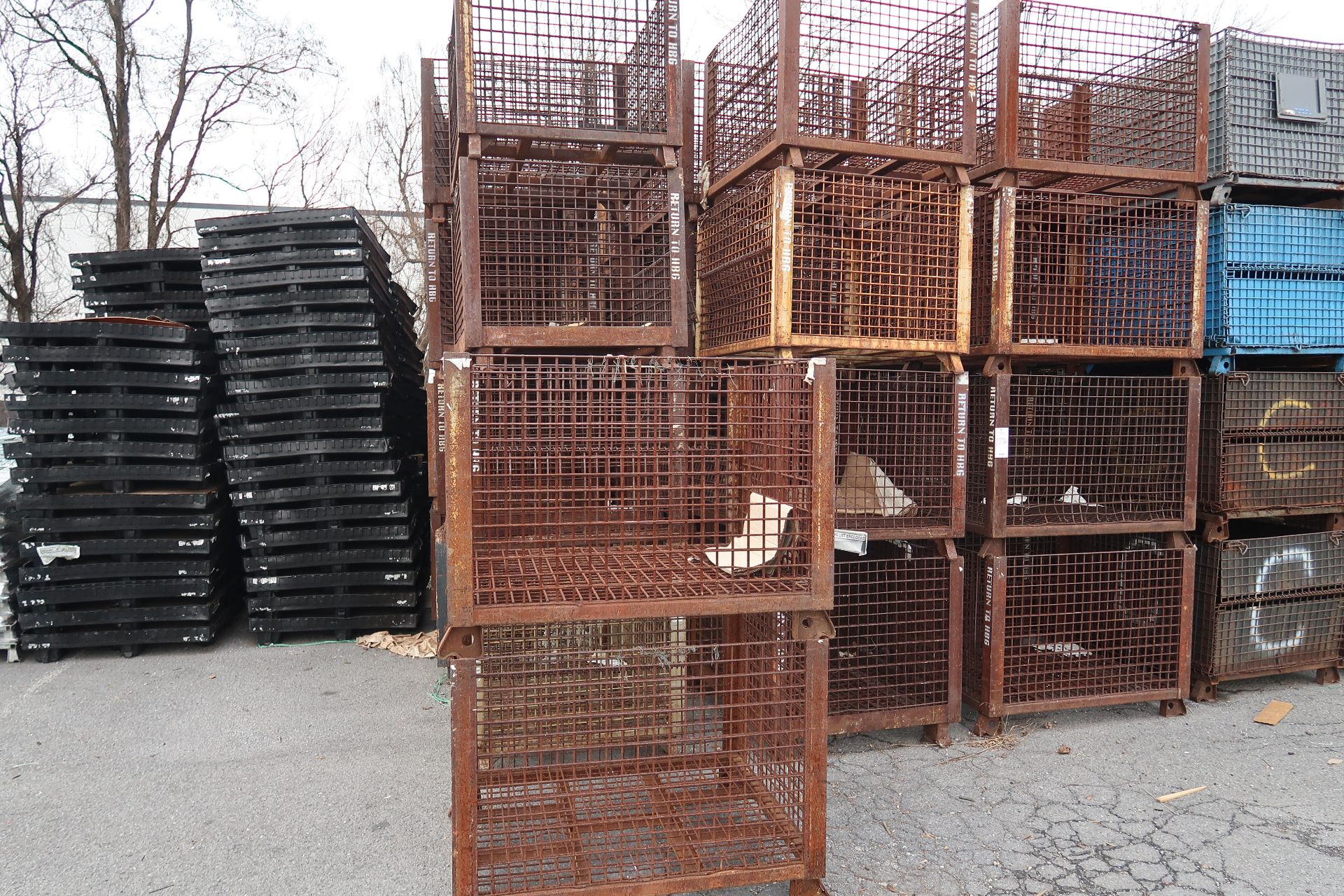Large assortment of wire cages