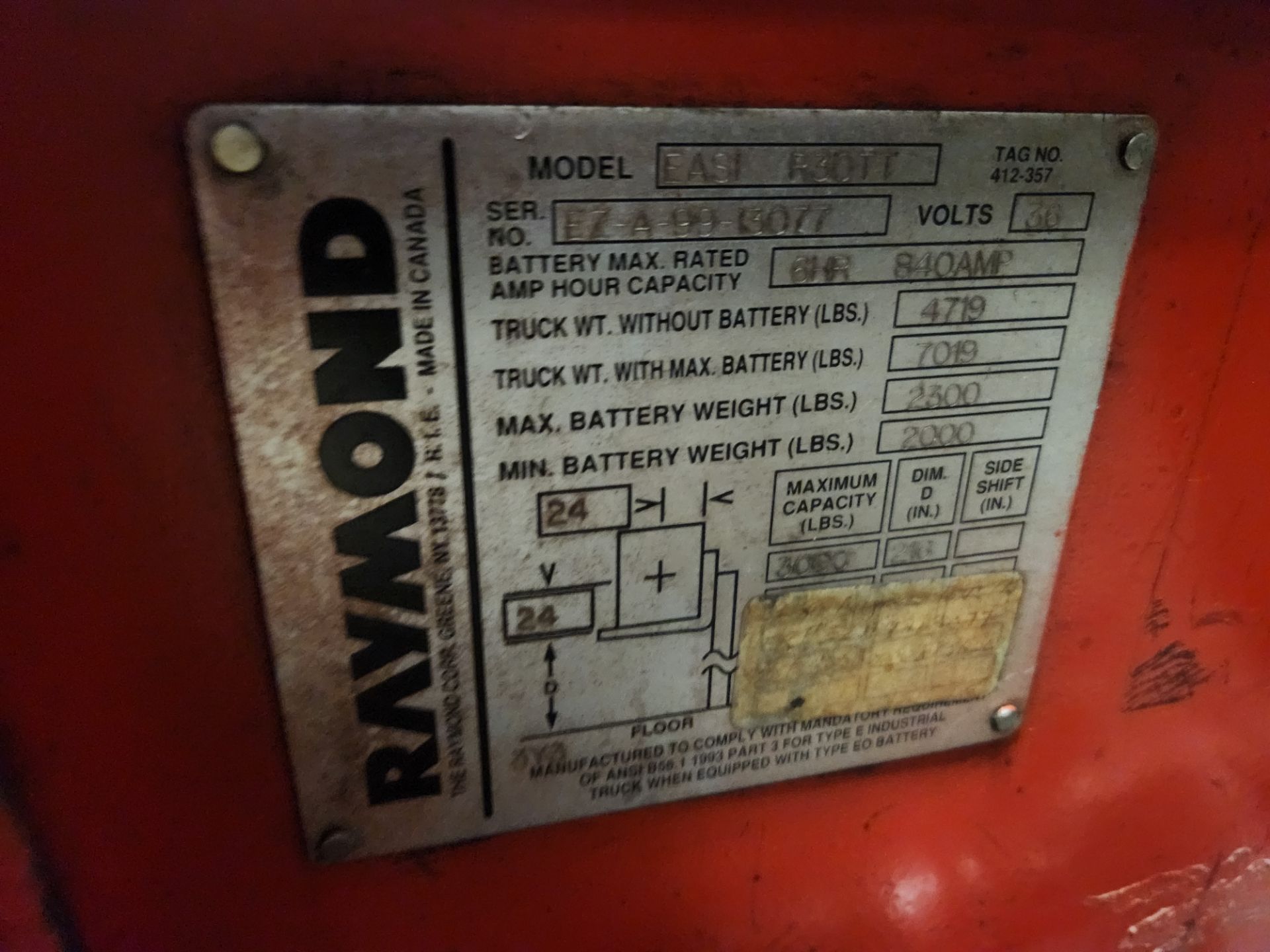 Raymond Reach Truck Model EASI-R30TT - Bild 3 aus 3