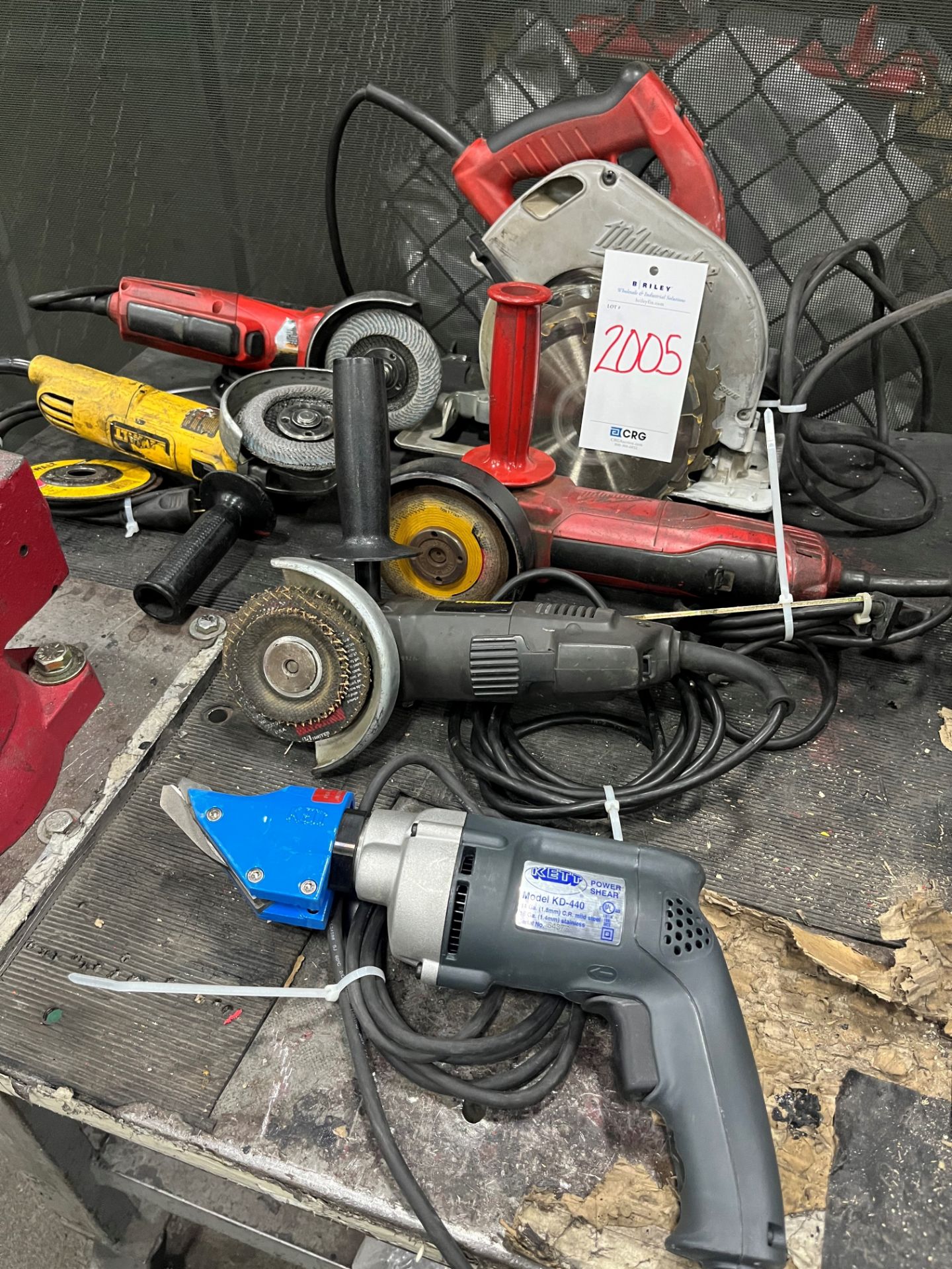 Assortment of electric power tools