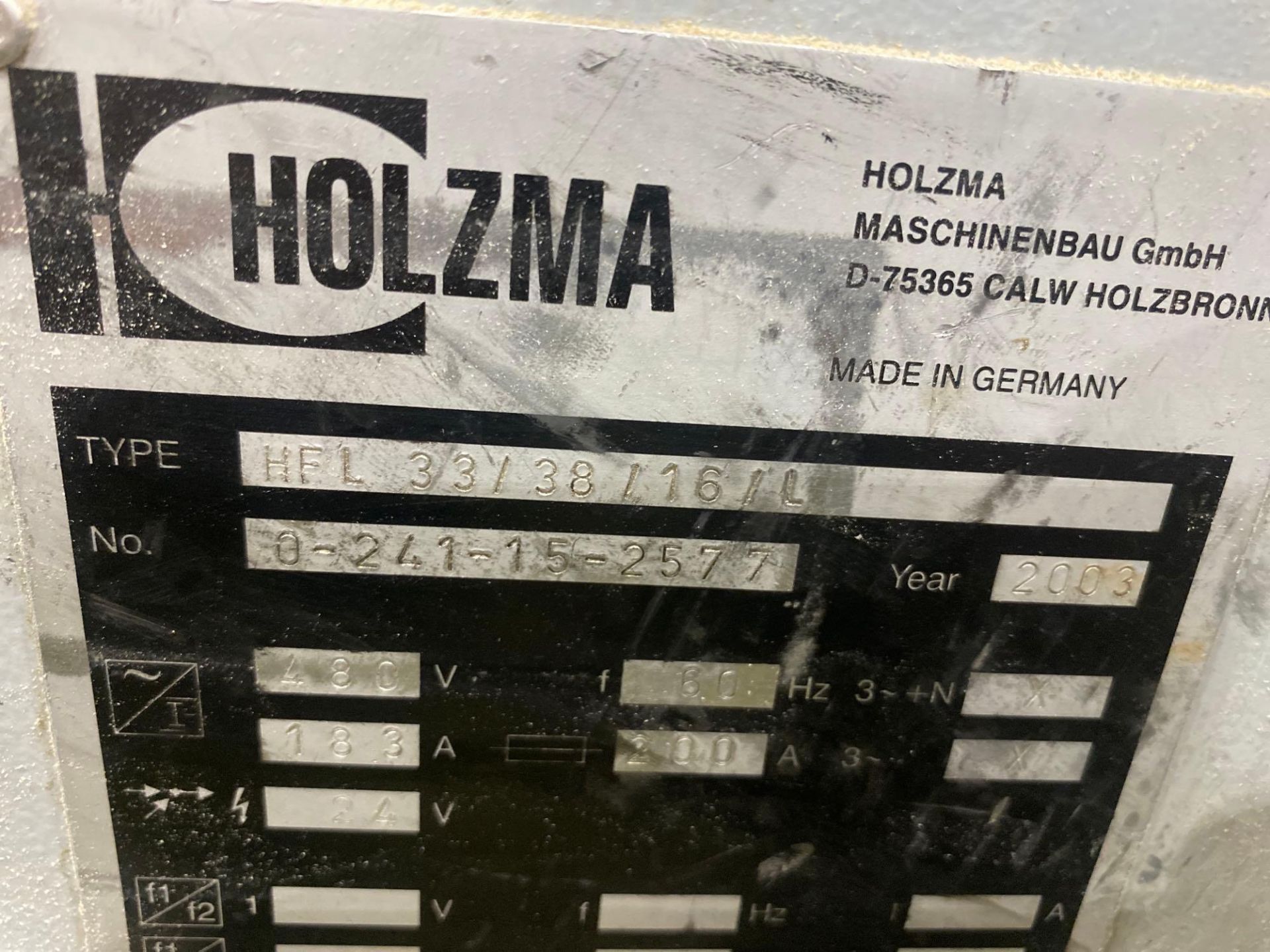 Holzma HFL-33 CNC 12-Blade Cross Cut Rip Saw - Image 2 of 22