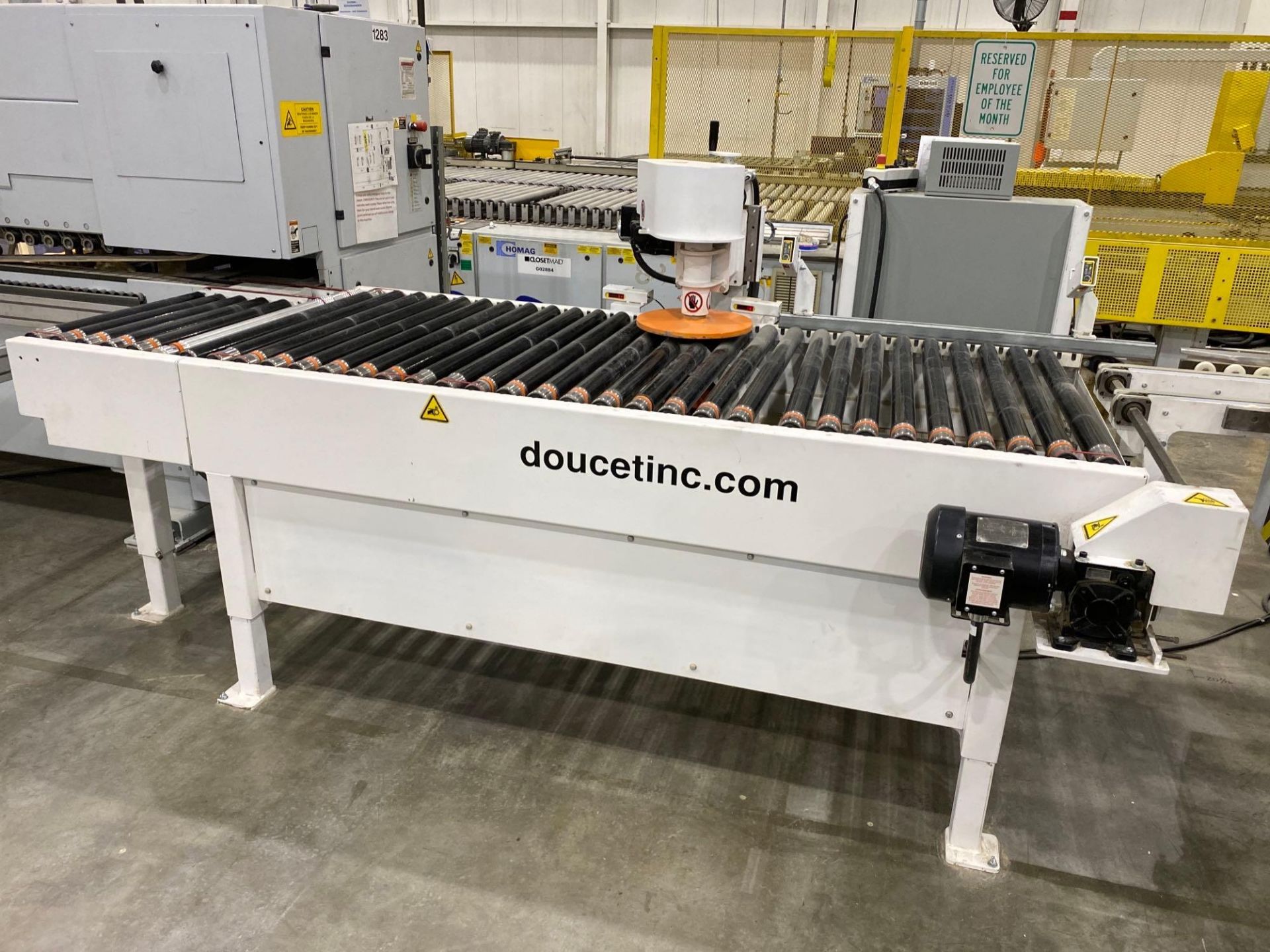 Doucet MSP-CR-19-36-84 TOURNEUR 90 Conveyor w/ 90 Degree Vacuum Sheet Turner