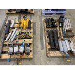 Assorted Pneumatic Pushers, Air Cylinders & Contents of 2 Pallets