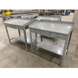 Assorted Slant Top Metal Work Tables