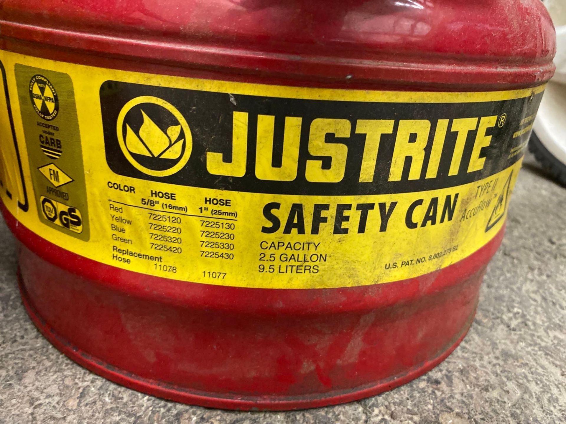 Lot Justrite Type II Safety Cans - Image 3 of 4