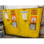 2 Just Rite 45gal Flammable Cabinets
