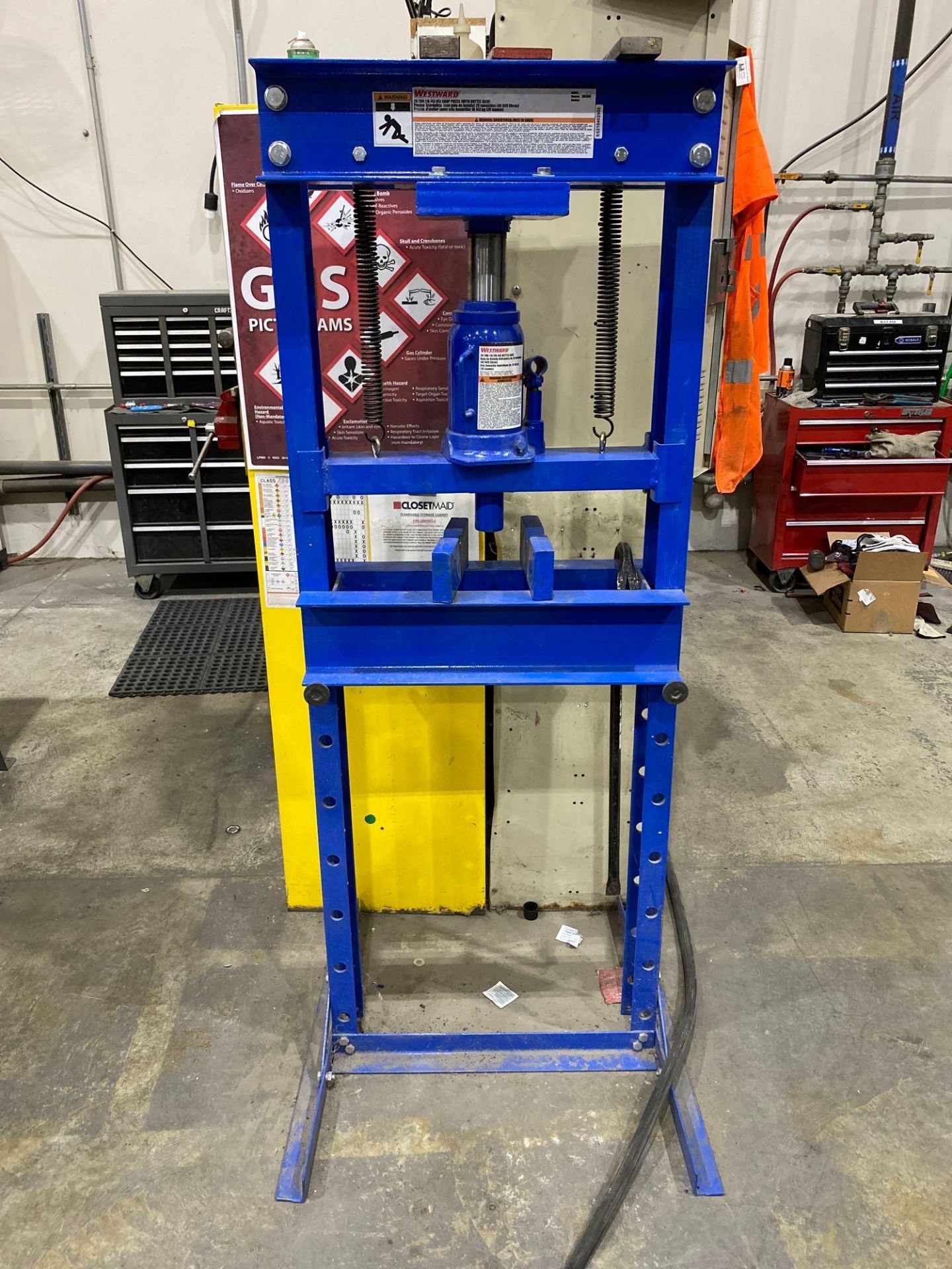 Westward 1MZJ6A 20ton Hframe Bottle Jack Shop Press