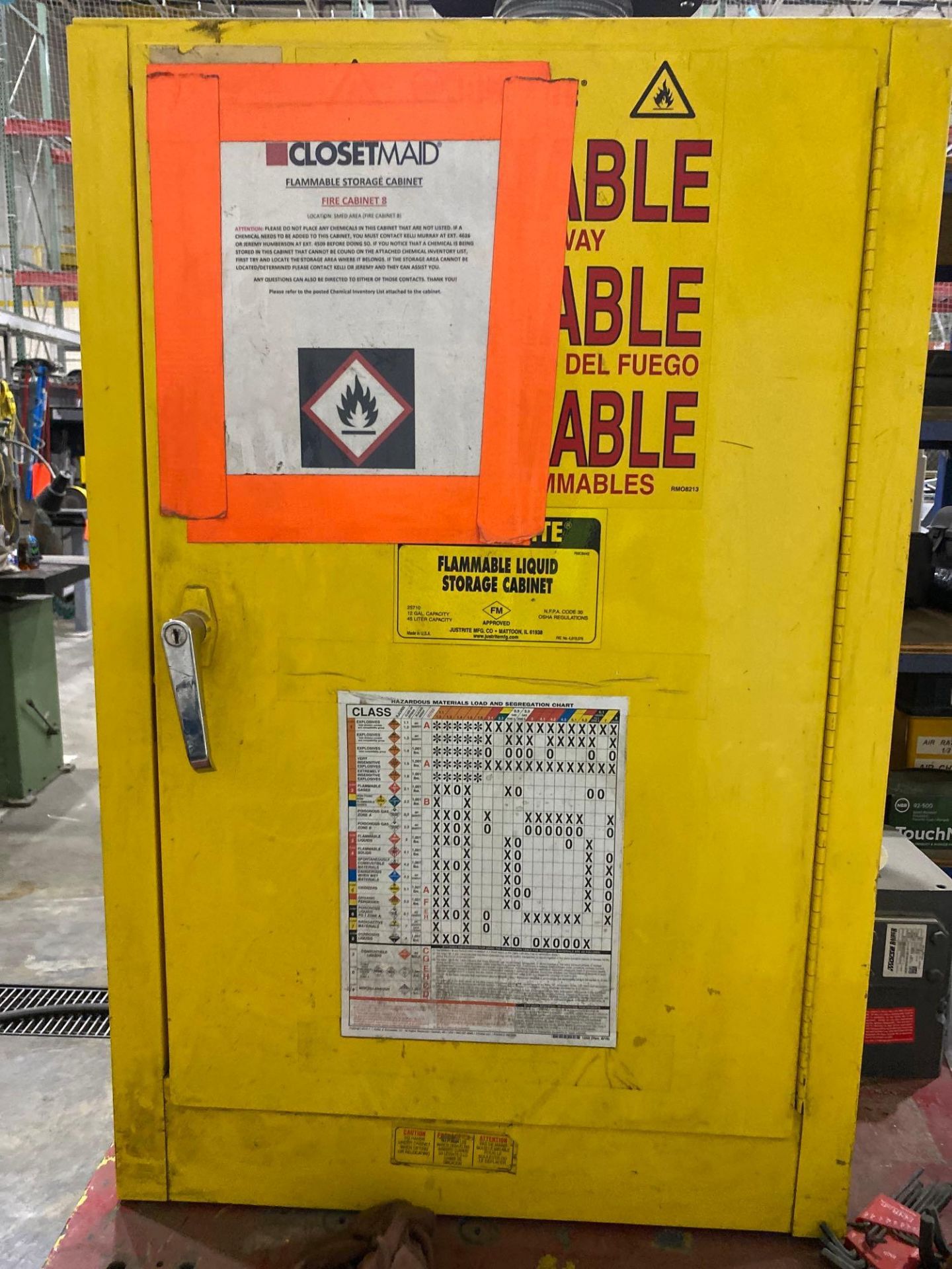 Assorted Flammable Cabinets