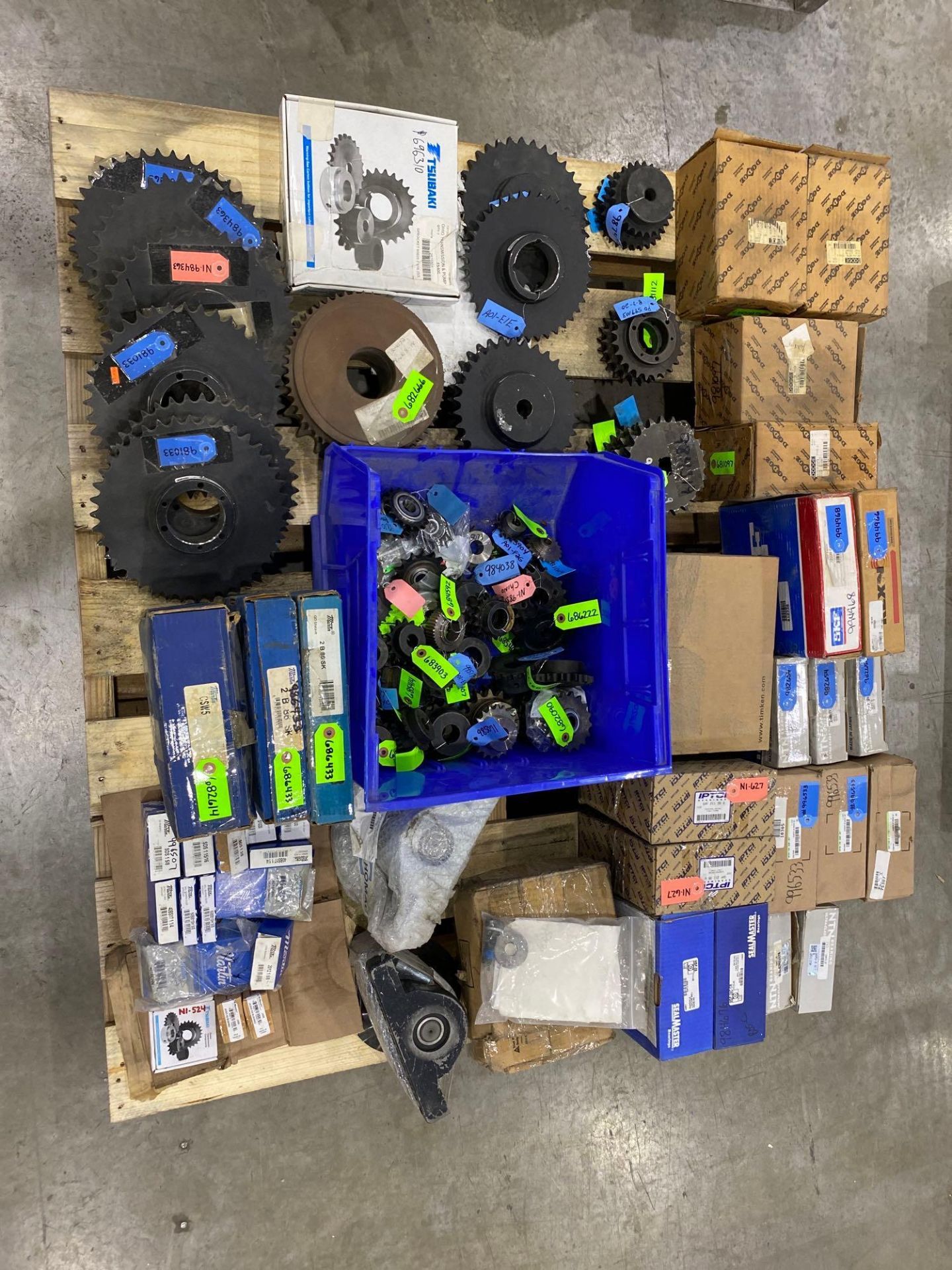 Assorted Bearings, Sprockets, & Related, Contents of 4 Pallets - Image 2 of 28