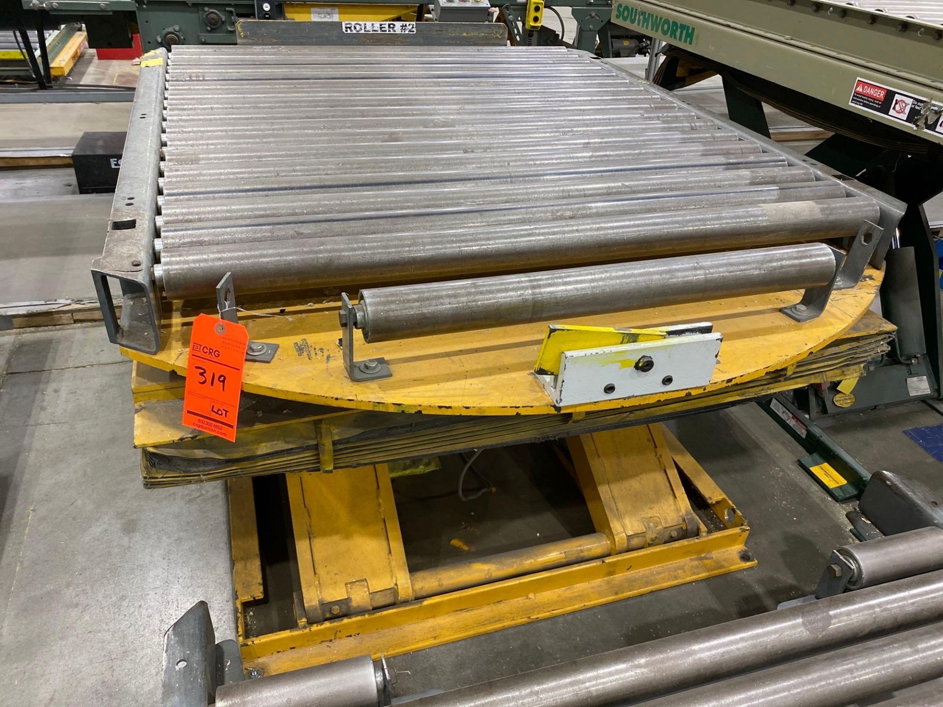 Lot Econo Lifts Rotary-Capable Roller Top Hydraulic Lift Tables - Image 3 of 5