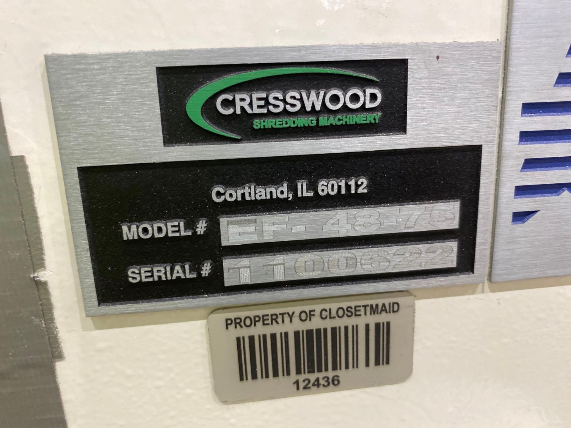 2022 CRESSWOOD EF-48-75 Grinder with Flat Spring Vibrating Conveyor - Image 8 of 13