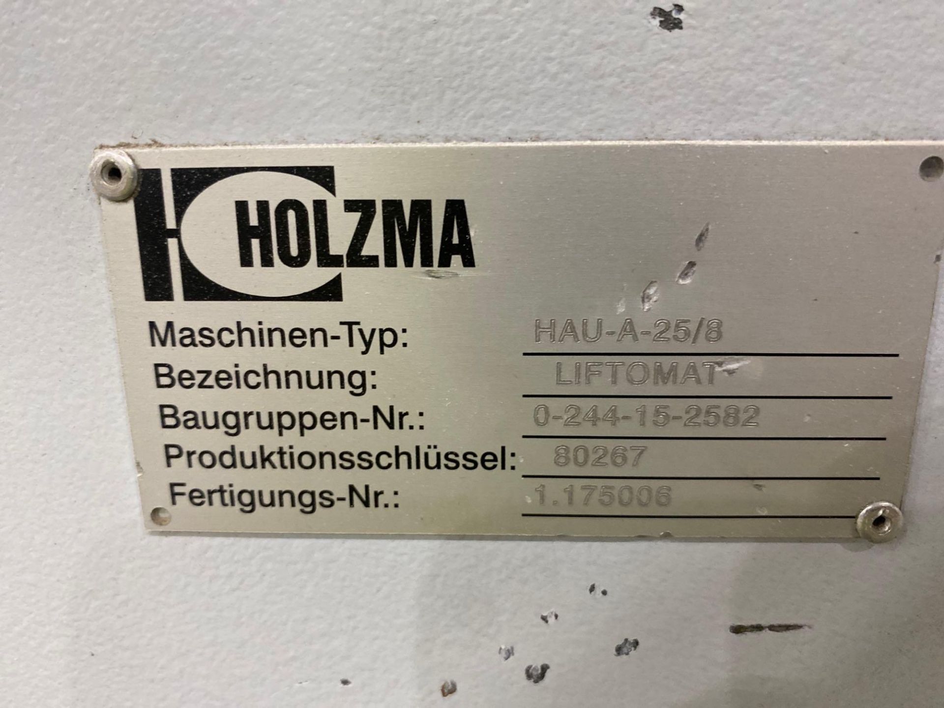 Lot Holzma liftomat HAU-A-25/8 - Image 2 of 14