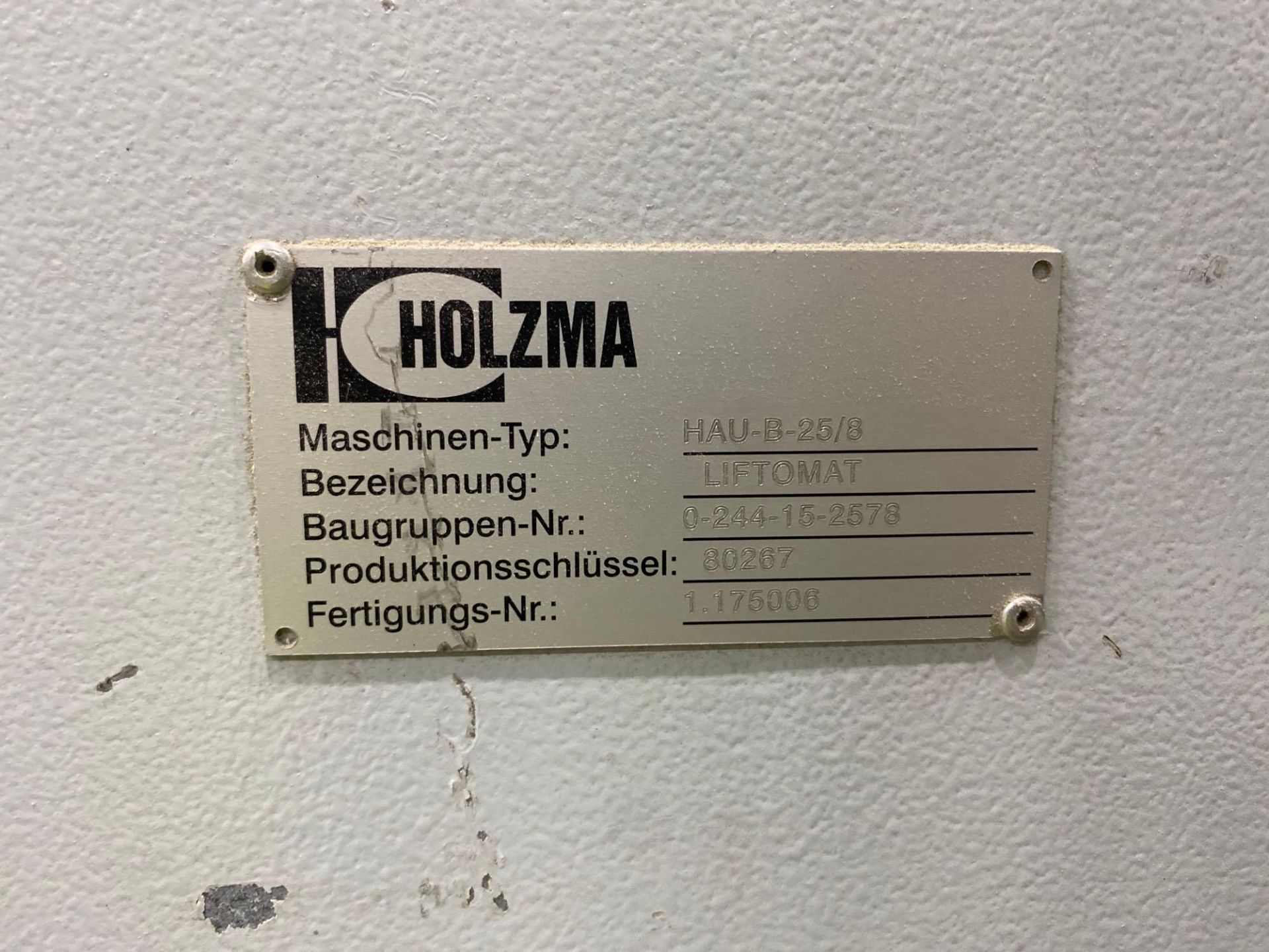 Lot Holzma liftomat HAU-A-25/8 - Image 7 of 14
