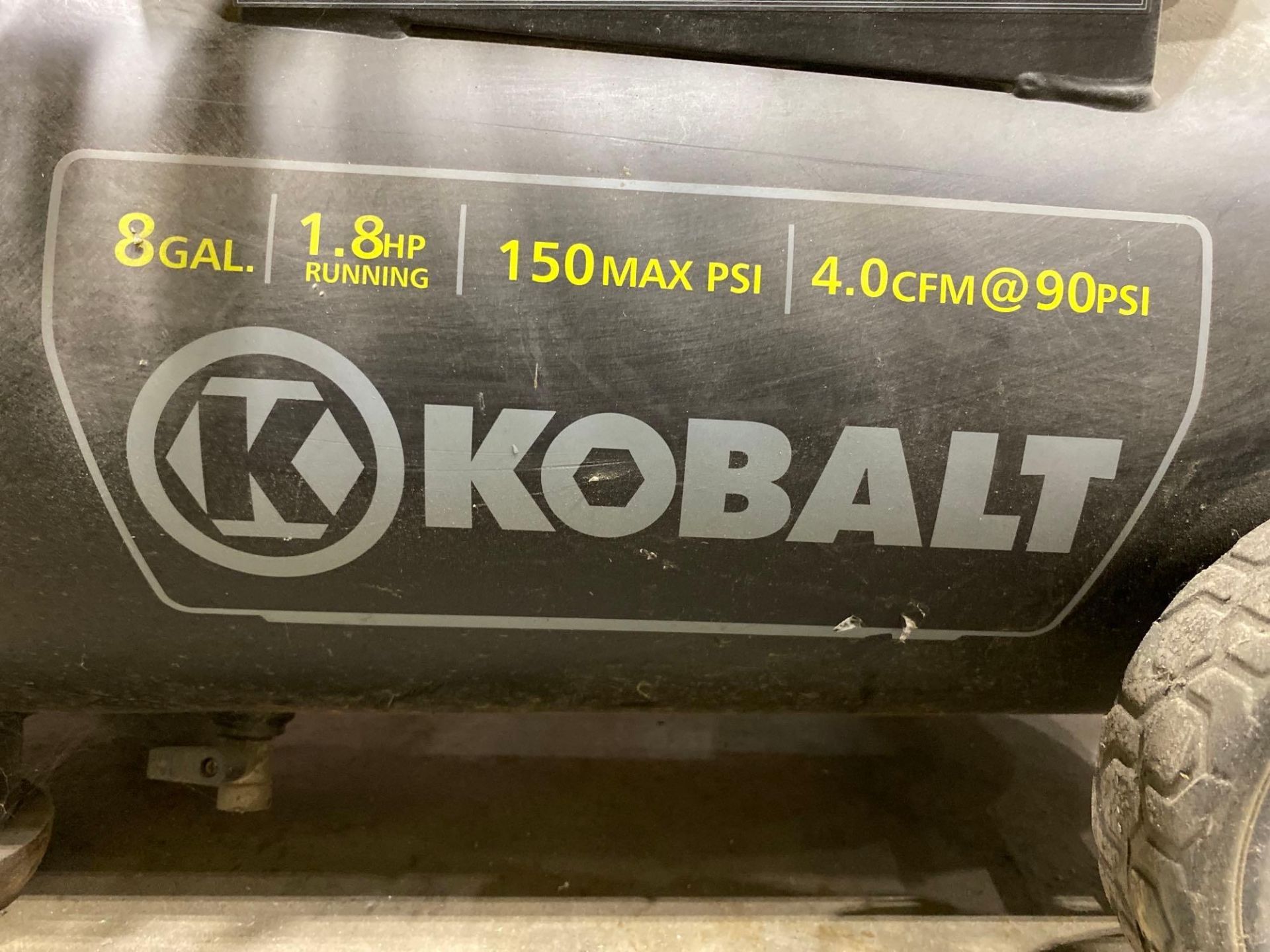 Kobalt 8 gal Portable Compressor - Image 2 of 2