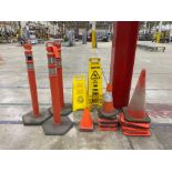 Assorted Safety Cones & Wet Floor Stands