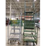 Assorted Rolling Ladder Platforms