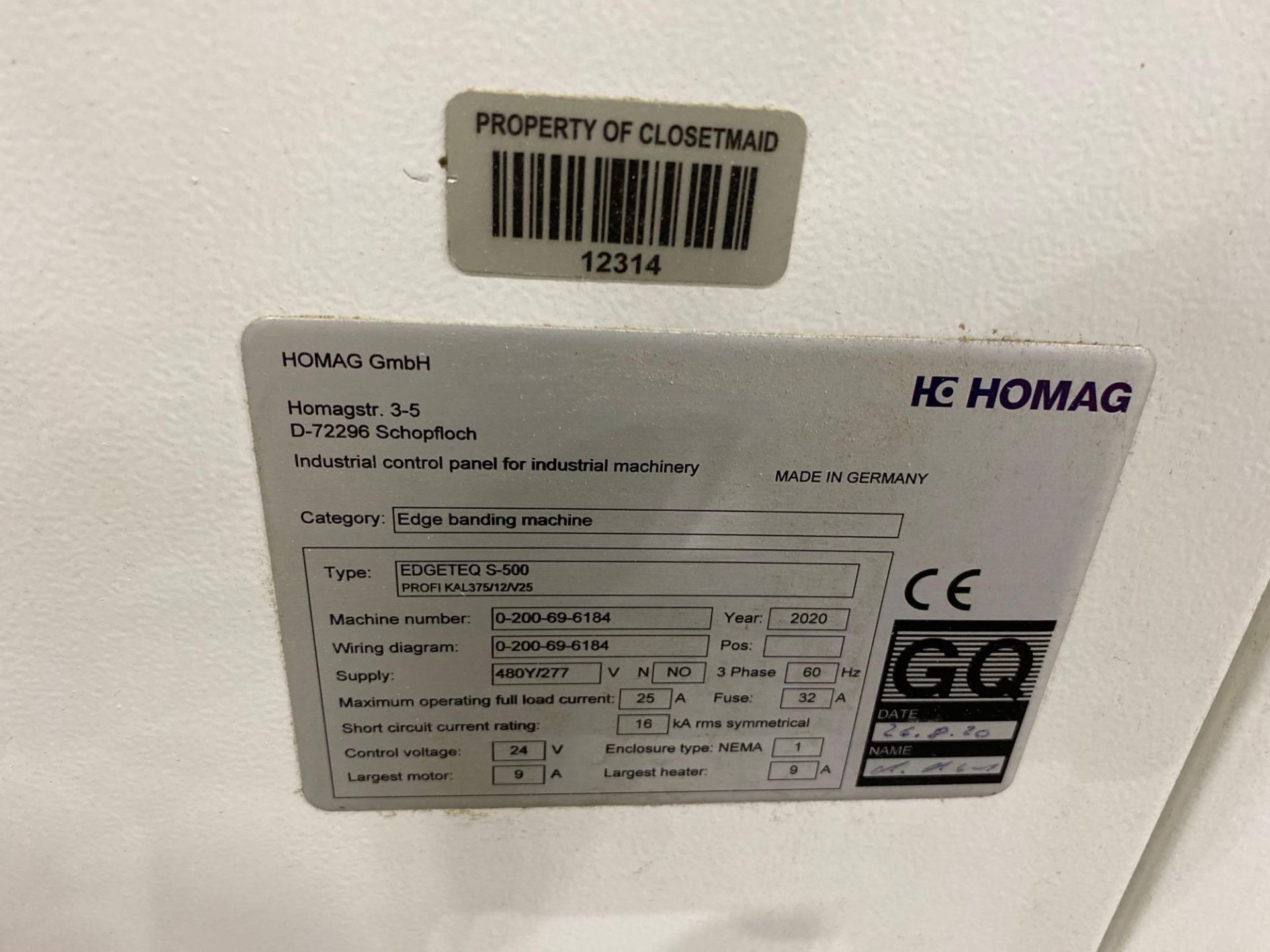 2020 Homag EDGETEQ S-500 CNC Edgebander - Image 15 of 15