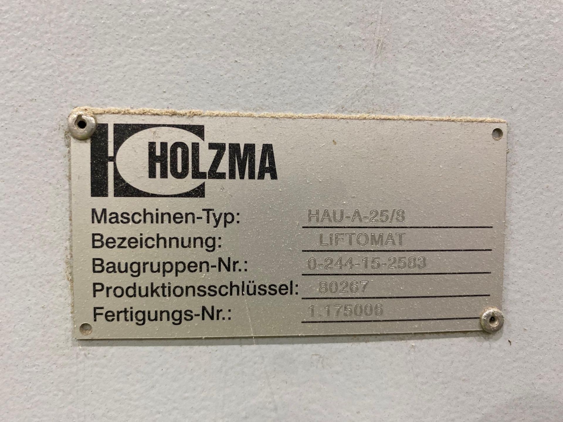 Lot Holzma liftomat HAU-A-25/8 - Image 9 of 14