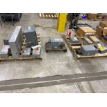 Assorted Electronic Enclosures, Shutoffs &amp; Contents of 3 Pallets