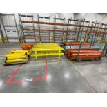 Assorted Broken Down Pallet Racking &amp; Safety Barriers