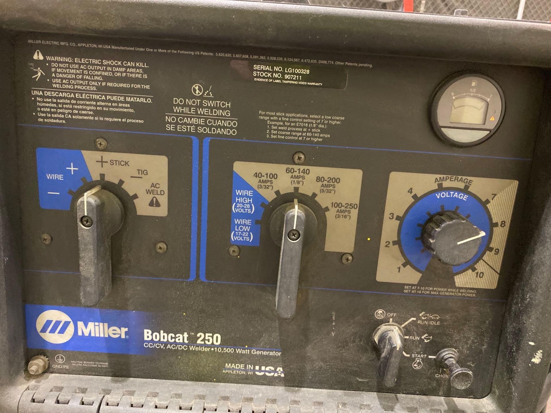 Miller Bobcat 250 Portable Gas Generator/Welder - Image 4 of 4