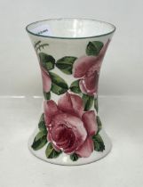 A Wemyss rose pattern vase, 12 cm high