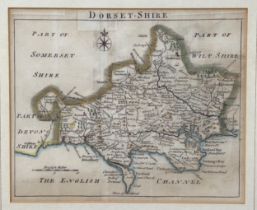 John Rocque, map of Dorset, from Small British Atlas, probably 1753, but maybe from a later