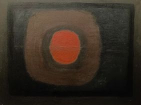 20th century, English school, abstract, 102 x 77 cm, painted verso, unframed
