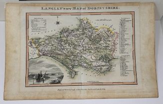 Langley & Belch, map of Dorset, 1817, 20 x 28 cm Provenance: From the collection of David Beaton,