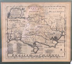 Emmanuel Bowen, map of Dorset, from Arts & Sciences, issued from 1759 – 1763, 19 x 22 cm Provenance: