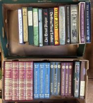 Plutarch Lives, 4 vols., Folio Society, and assorted other Folio Society books (2 boxes)