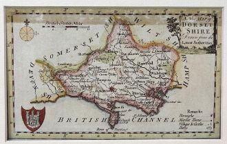 Thomas Conder, map of Dorset, 1784, 11 x 17.5 cm Provenance: From the collection of David Beaton,