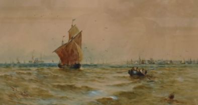 Thomas Bush Hardy, French Coast, watercolour, signed, inscribed and dated 1896, 29 x 53 cm Light