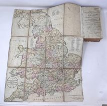 Cary’s Itinerary, 1817, by John Cary, half-bound in leather with marbled paper covers Provenance: