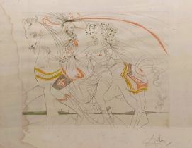 Salvador Dali (Spanish 1904-1989), limited edition print, 117/250, signed in pencil Heavily water