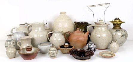 Assorted studio pottery (box) sold with all faults not subject to return