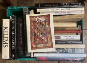 Assorted carpet and textile related books, including Kilims, and Ottoman Embroidery (box)