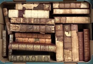 A group of assorted 18th/19th century bindings (box) Some bindings poor, sold with all faults, not
